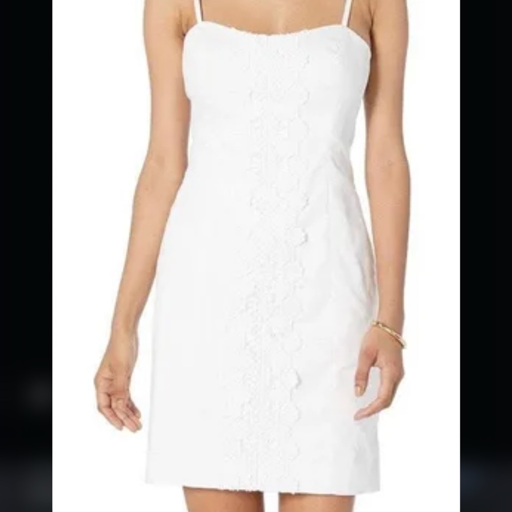 NWT Lilly Pulitzer Shelli Stretch Dress in Resort White Sz 12